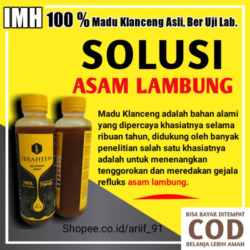 Madu Klanceng Asli Madu Asam Lambung Obat Asam Lambung Indonesia