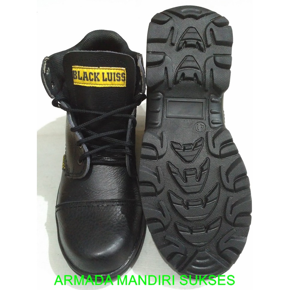 Sepatu Safety Black Luiss | Sepatu Proyek