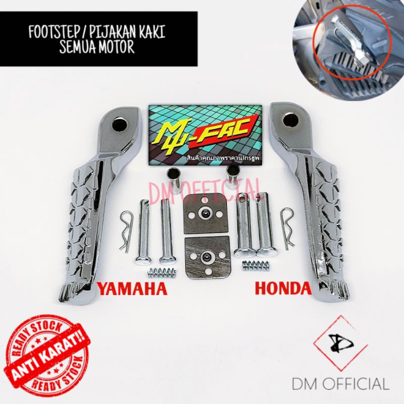 FOOT STEP / PIJAKAN KAKI BELAKANG SEMUA MOTOR YAMAHA HONDA SUZUKI DLL
