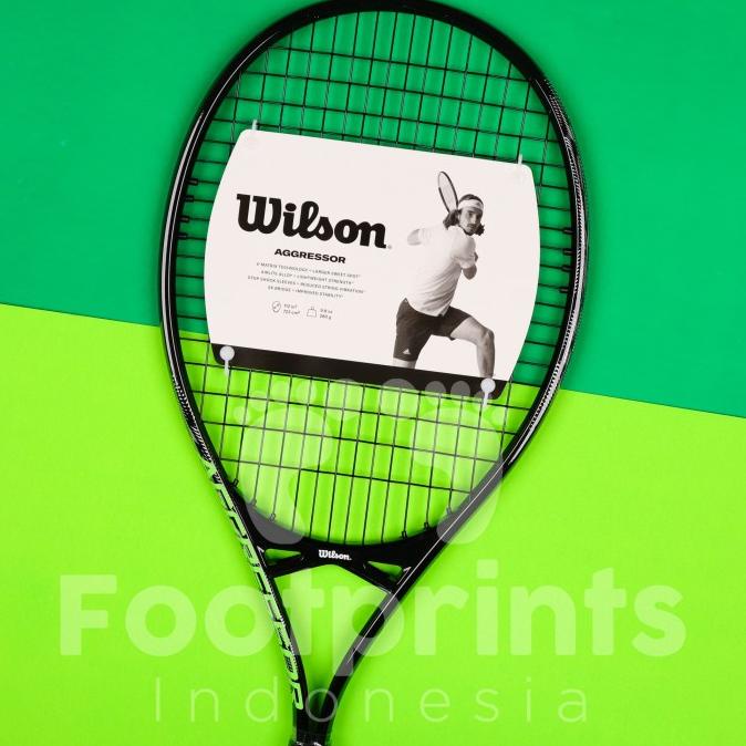 Raket Tenis Wilson Aggressor 112 Tennis Racket Pemula 280 gr Ori