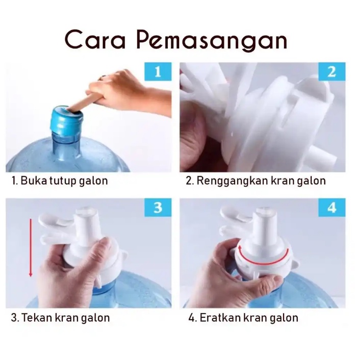 K02 Keran Galon Air Minum Aqua / Kran Tutup Galon Air