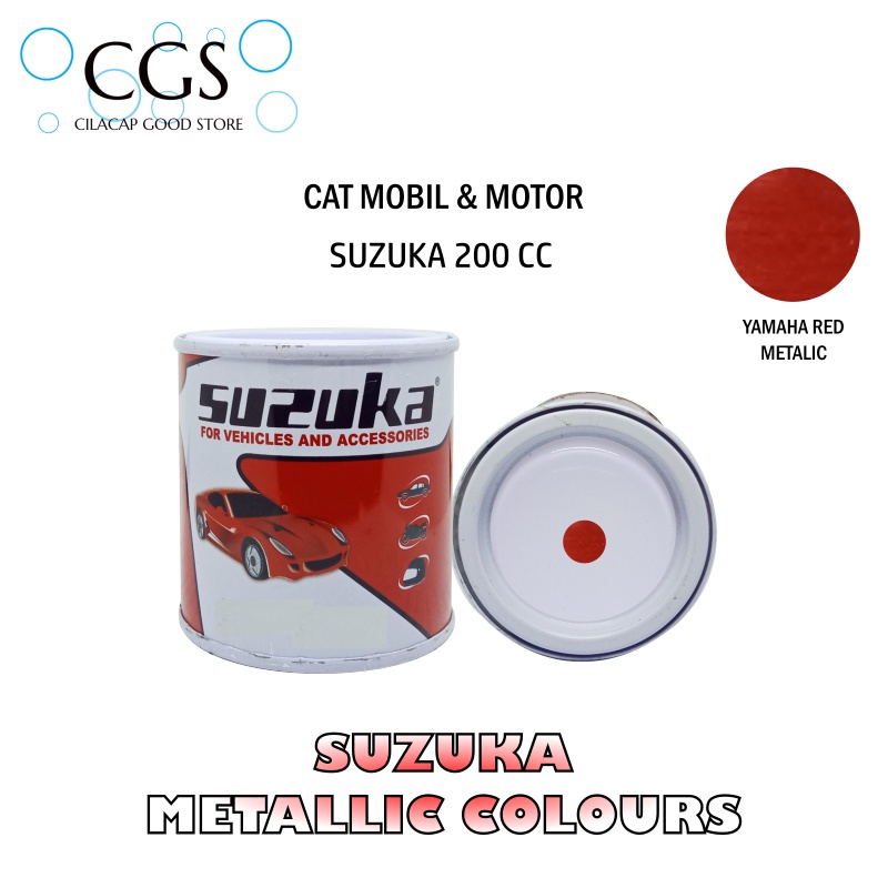 Cat Suzuka YAMAHA RED SM116 200cc - cat merah metalik - cat motor merah metalic - cat mobil merah me