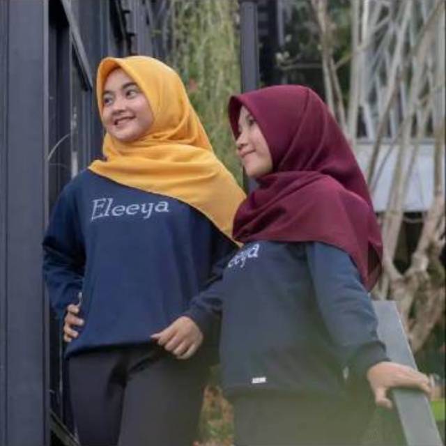 HIJAB SEGIEMPAT VOAL PREMIUM POLOS ORIGINAL  || Eleeya Scarf