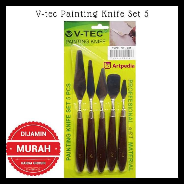 

Murmer V-Tec Painting Knife Set 5 / Pisau Palet Vt-005 Promo