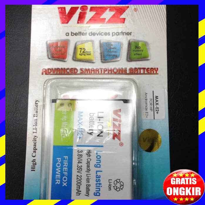 ACC HP BATERAI SMARTFREN ANDROMAX E2 PLUS E2+ DOUBLE POWER VIZZ 2200MAH