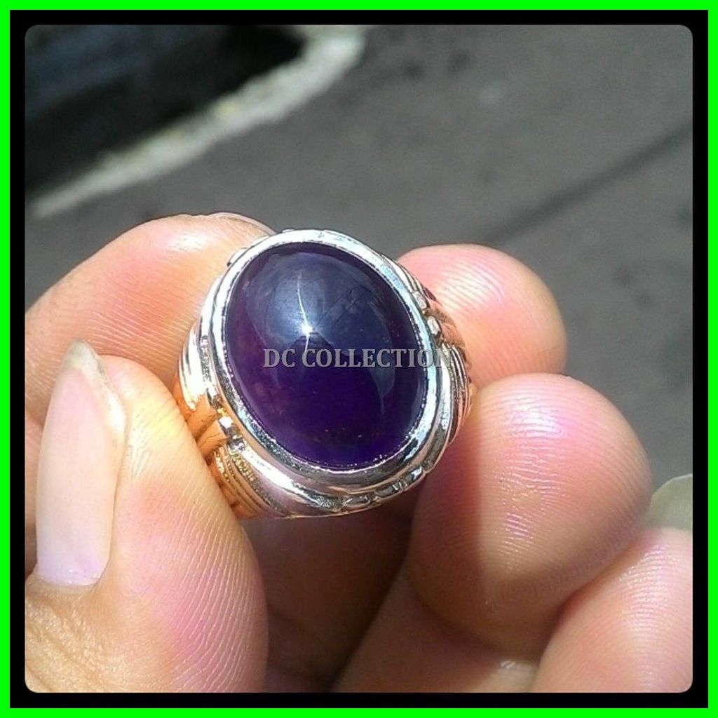 CINCIN BATU AKIK KECUBUNG AMETHIS KALIMANTAN PANGKALAN BUN Free MEMO KEASLIAN BATU