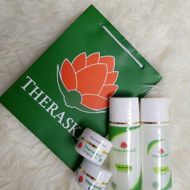 

Theraskin glowing label