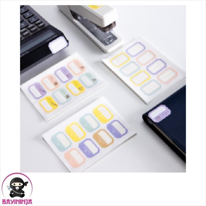

DELI Name Sticker Stick Up Color Stiker Nama Warna 8 pcs x 6 sheet T-Ninjabayi 01