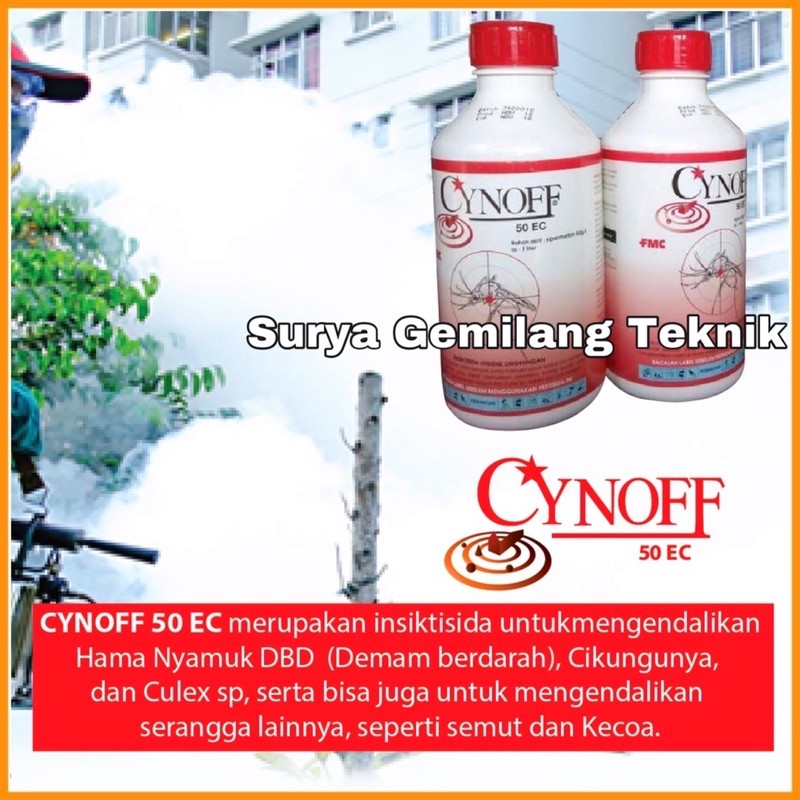 CYNOFF 50EC cairan obat fogging pembasmi nyamuk kecoa lalat serangga