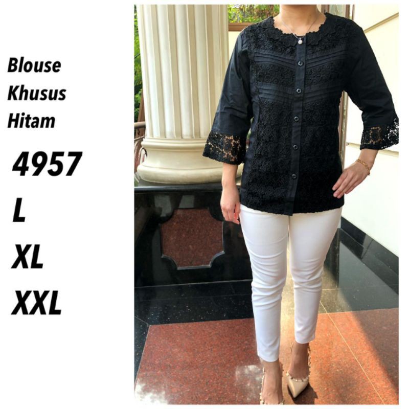 Blouse xinglung hitam