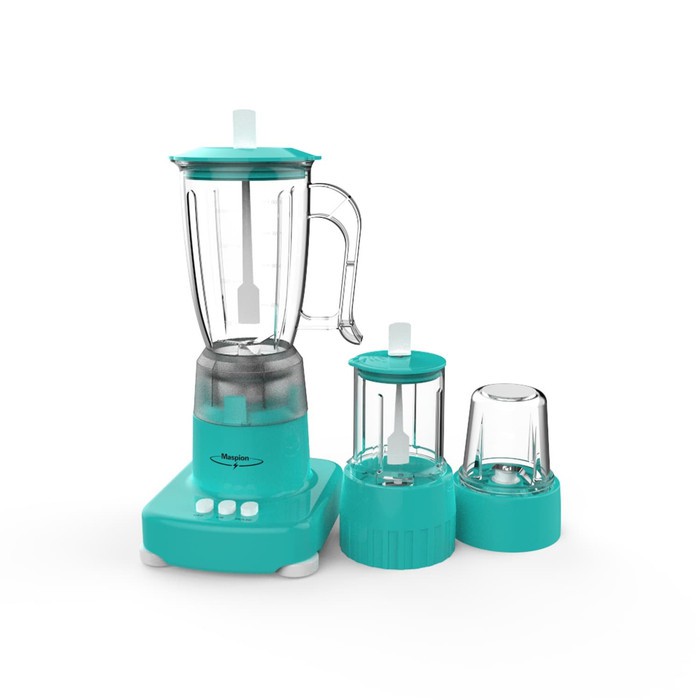 Blender Plastik Maspion MT 1243PL Kapasitas 1 Liter 3in1