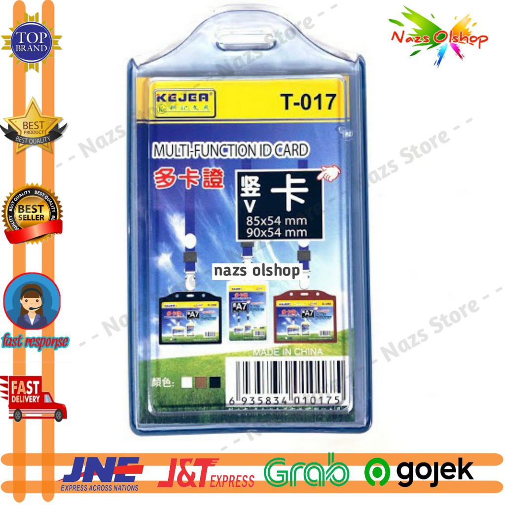 

Tempat Id Card / Casing Id Card / Id Card Holder / Name Tag Doubel Bolak Balik T-017