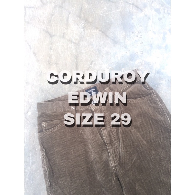 Celana corduroy edwin second