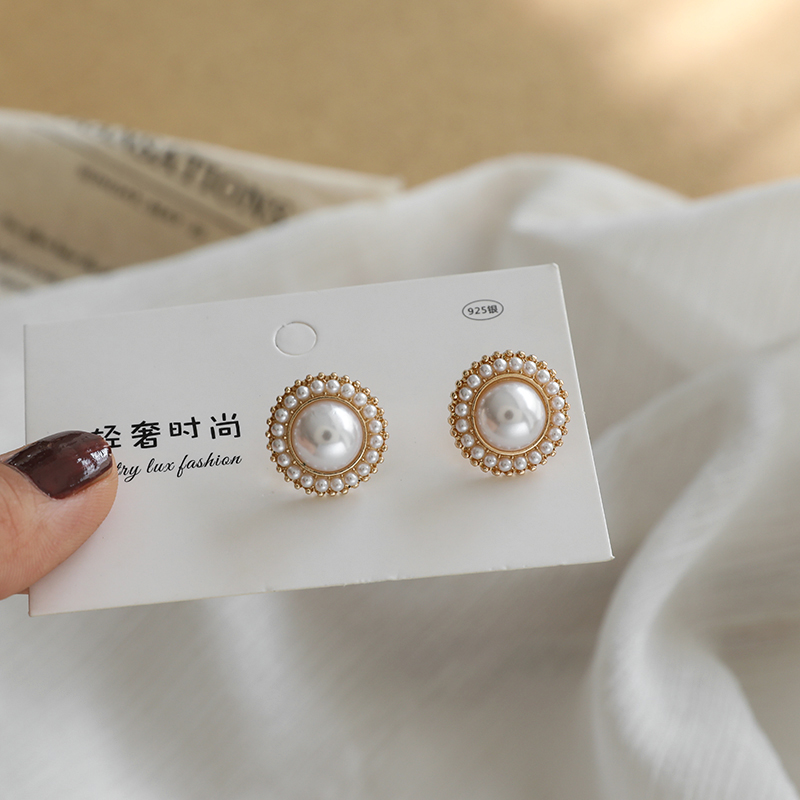 1Pairs Pearl Ear Studs Earring Fashion Jewelry Accessory For Ladys Girls Gift