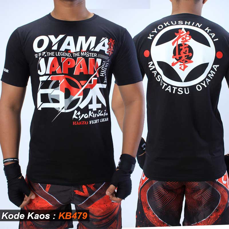 KAOS KARATE OYAMA JAPAN, TSHIRT KARATE, KAOS KYOKUSHIN, TSHIRT KYOKUSHIN