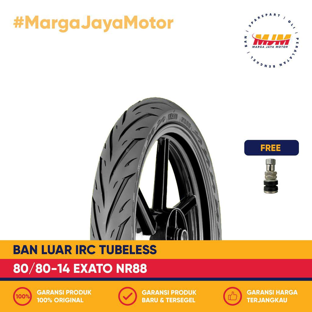 Ban Luar IRC Exato NR88 80/80-14 Tubeless Free Pentil