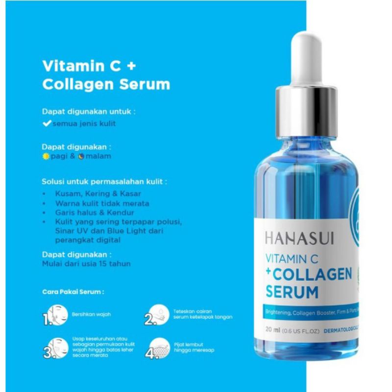 Hanasui Serum Gold,Serum Collagen, Vitamin C &amp; Serum Anti Acne