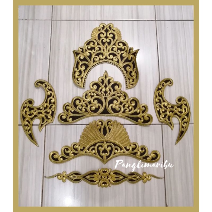 Bordir siger garuda+lapis spon / siger tari / penari