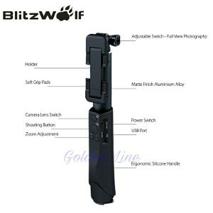 Jual Tongsis BlitzWolf Bluetooth Original USA Chip Broadcom Murah