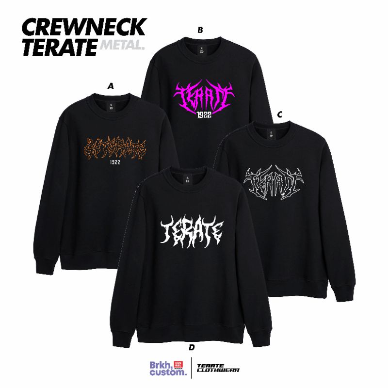 CREWNECK TERATE KONSEP METAL | JAKET PSHT | JAKET TERATE | JAKET SH