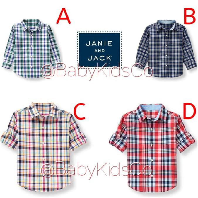 ORIGINAL Janie and Jack Shirt Kemeja bayi & anak laki - carter babygap DISKON