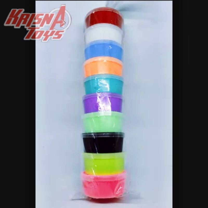 Slime Toffu Super wangi/Slime warna warni isi 10 PCS TERMURAH