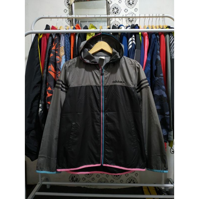 jaket parasut ADIDAS NEO /THRIFTING/SECONDBRAND/JAKET RUNNING