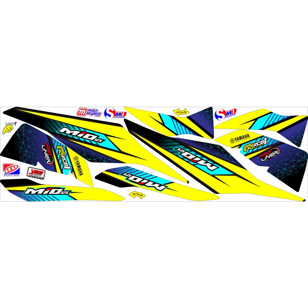 STRIPING MIO M3 RACING LIS BODI MIO M3 RACING