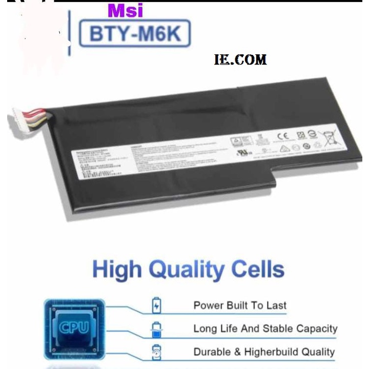 Baterai Laptop MSI BTY-M6K MS-16K3 GS63VR 7RG 6RF 7 RE BTY-M6J GS73VR