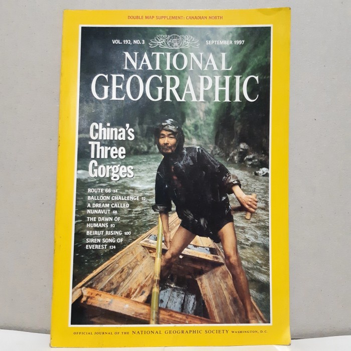 ORIGINAL NATIONAL GEOGRAPHIC September 1997 China's Three Gorges