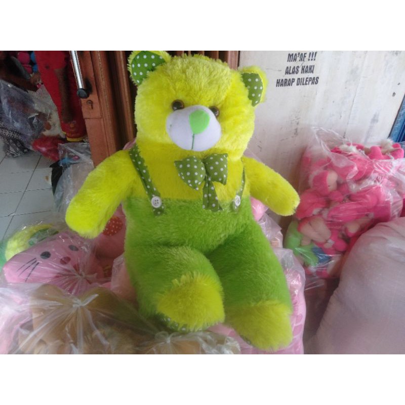 Boneka beruang rompi premium teddy bear rompi jojon