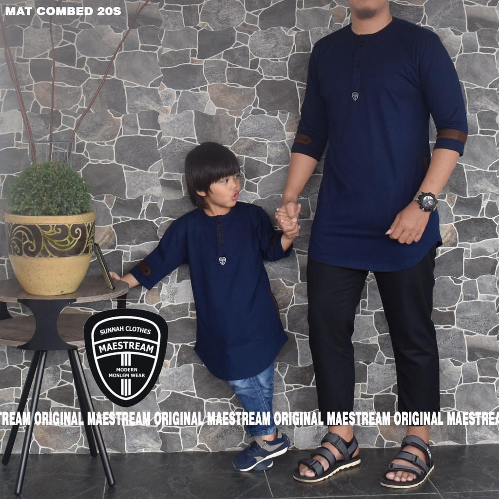  COUPLE  TERBARU AYAH  DAN  ANAK  KAOS  KURTA PAKISTAN MODERN 