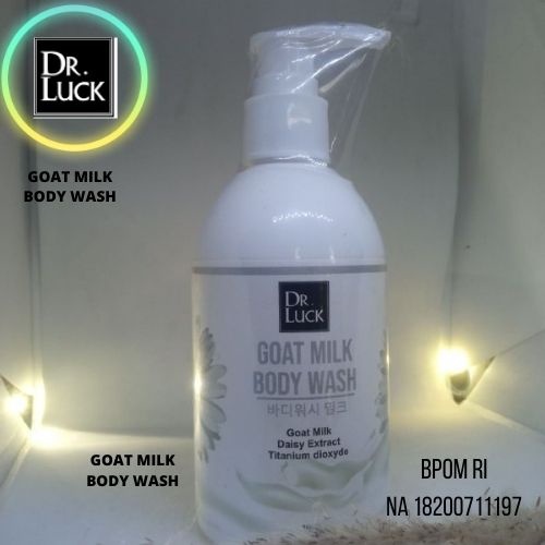 Goat Milk Soap Body Wash/ body whash dr luck/ sabun pemutih badan/ sabun mandi cair/ pembersih badan
