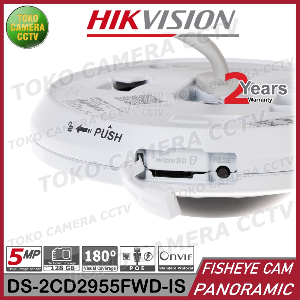 KAMERA CCTV FISHEYE PANORAMIC HIKVISION IP CAMERA 5MP