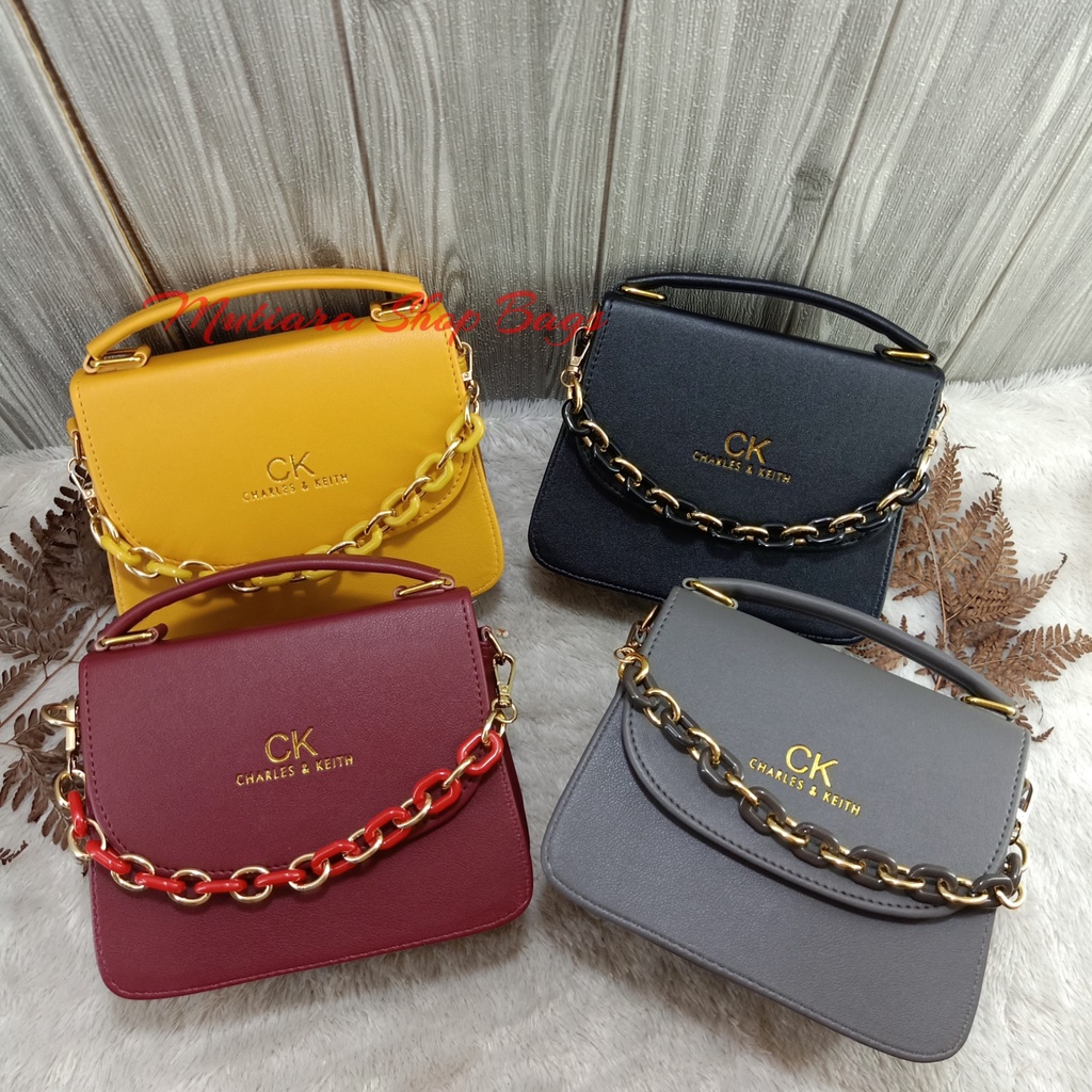 Tas Selempang Fashion Wanita CK Toto Tali Rantai Giok Premium Quality