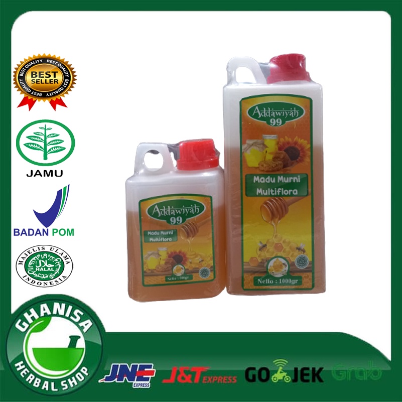 

MADU MURNI MULTIFLORA ADAWIYAH99 1KG DAN 5OOGR|ASLI MADU MURNI TANPA CAMPURAN|MENJAGA KESEHATAN BPOM