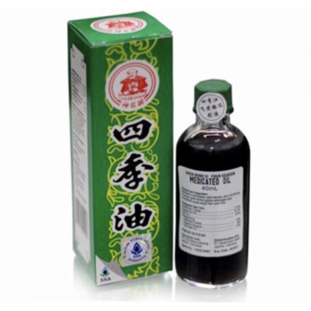 Medicated oil 20 ml ( shen nong si four season )