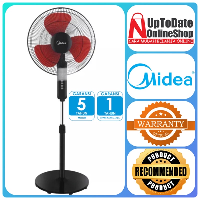 Jual KIPAS ANGIN STAND FAN MIDEA FS4010N LOW NOISE TRIPLE SPEED SUPER
