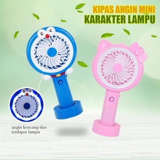 Kipas Angin Portable Karakter LED/ Kipas Portable