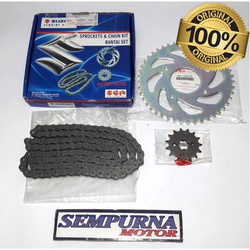 27000-23K00-KIT Gearset girset chainkit Gear gir set Rantai Gsx 150 Gsx150R GSX150 100% Original Suz