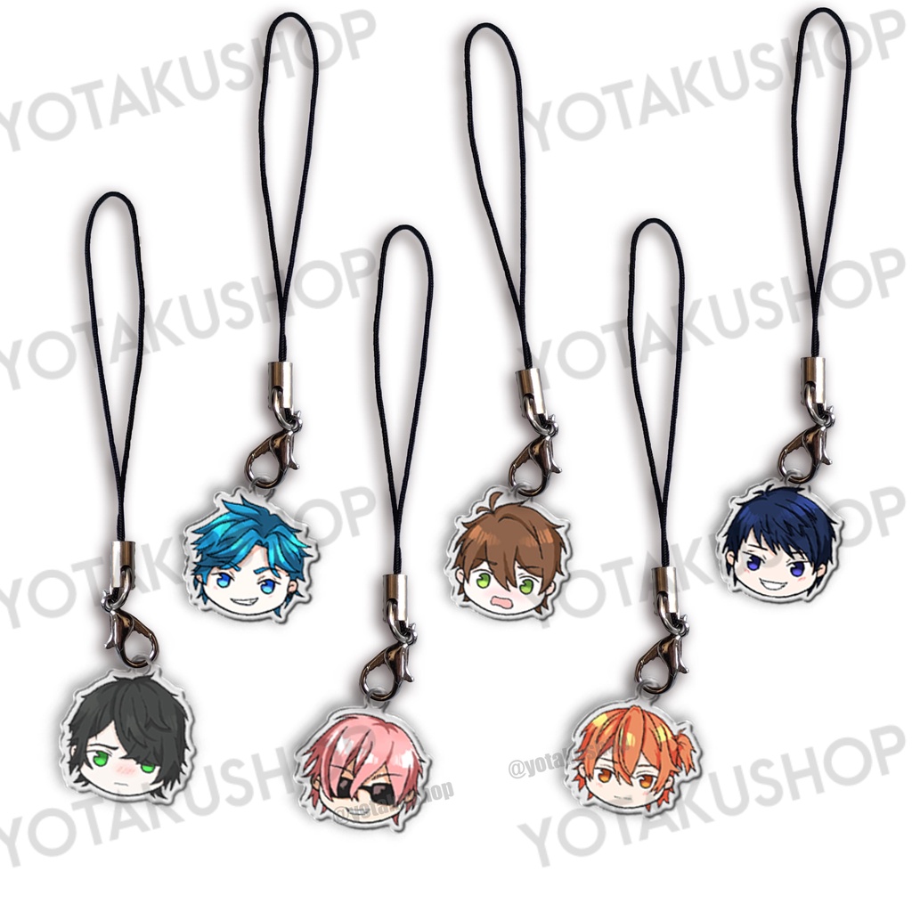 Tali HP Yarichin Bitch Club Anime Seri 1 Gantungan HP Fanmerch Yuri Akemi Kashima Tamura Yaguchi YOT