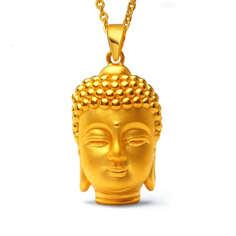 [Ready Stock]Fashion Gold Plated Buddha Pendant Necklace