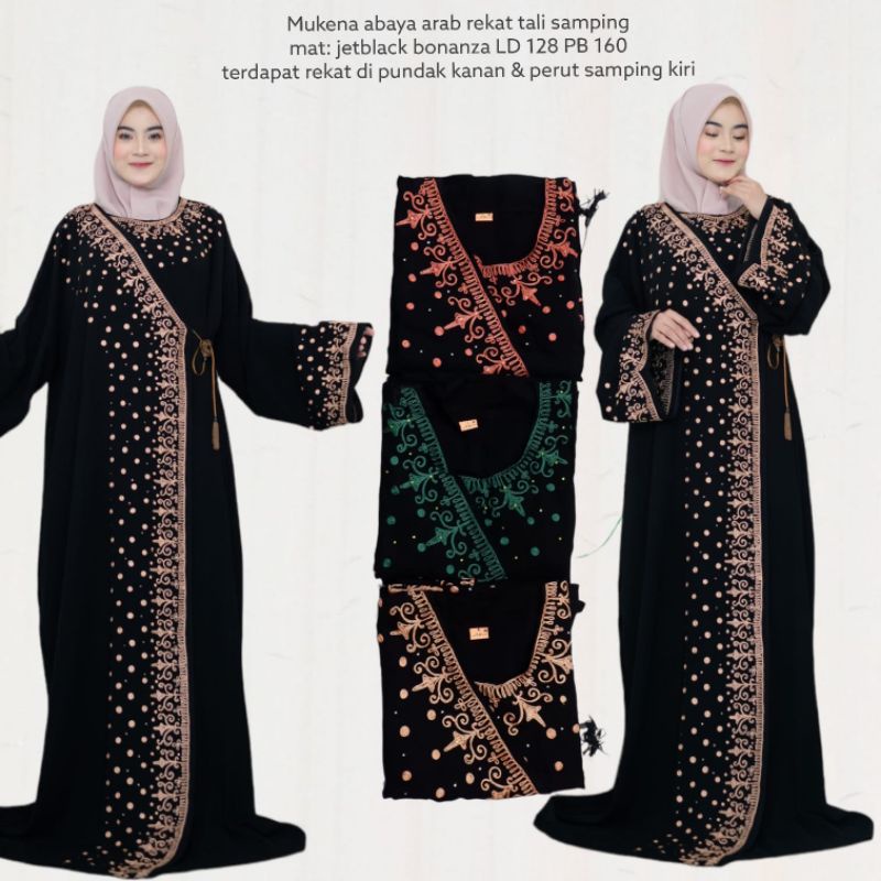 mukena abaya/mukena langsung pakai/mukena arab