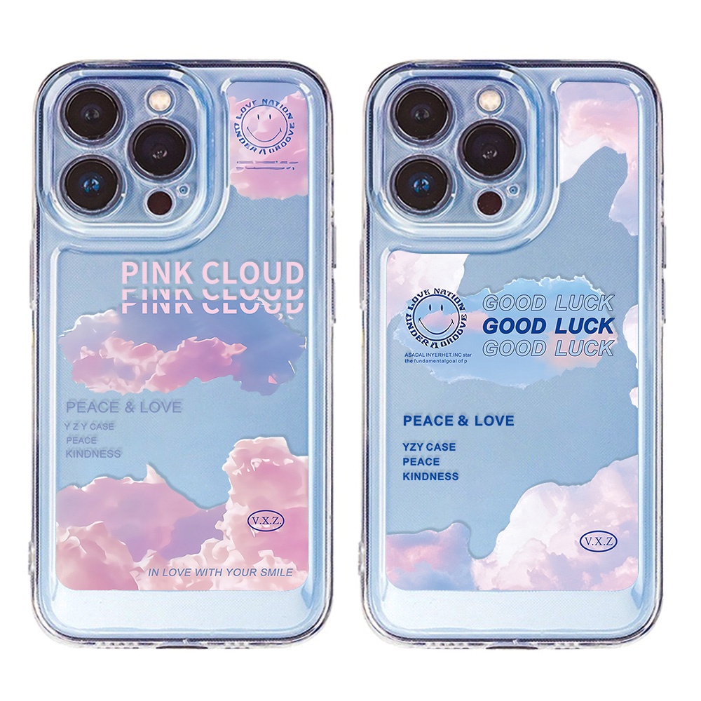 Soft Case Silikon Motif Awan Tersenyum Untuk Nova 8 9 Pro 7 SE 6 Honor 50 60 Pro 30 30s X10 X20 X30 V40