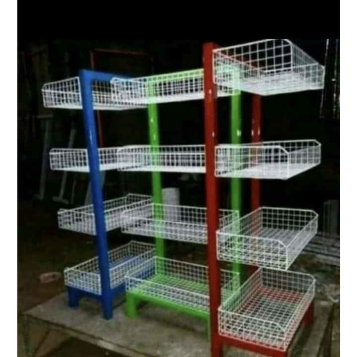 ( PROMO ) RAK DAGANGAN Rak Warung Rak Susun Keranjang Susun Rak Chiki Rak Snack Rak Jajanan / Rak Ch