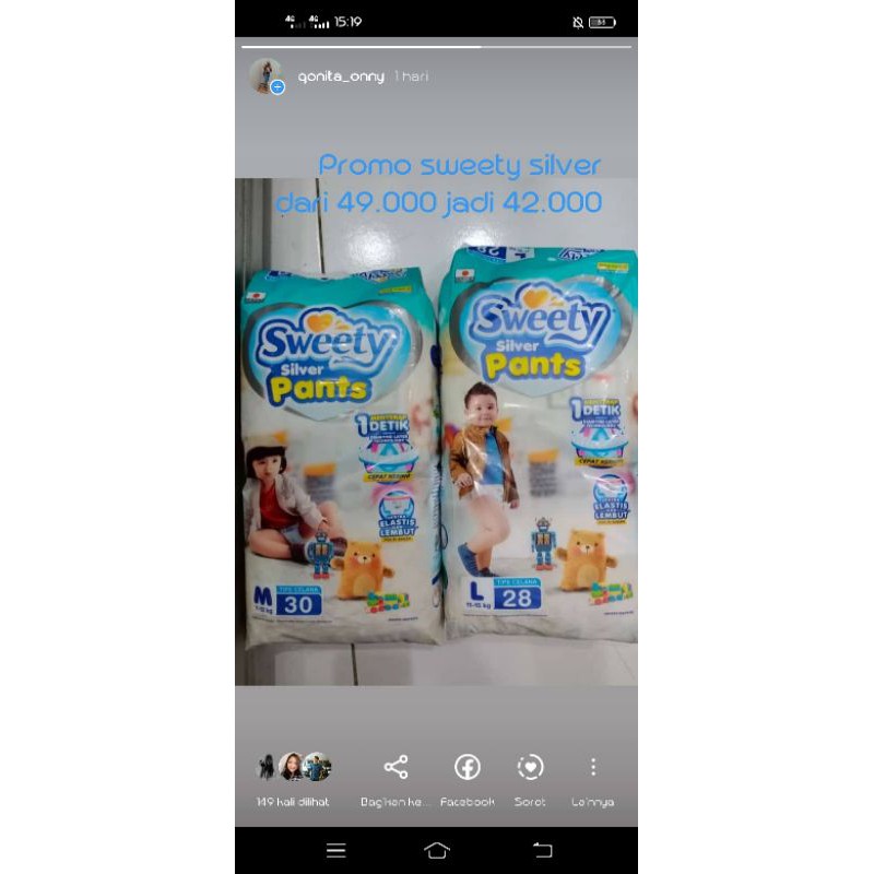 pampers sweety silver