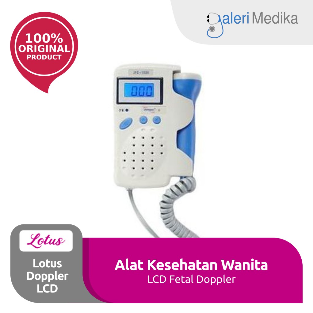 Fetal Doppler LCD Lotus / Alat Dengar Detak Jantung Janin