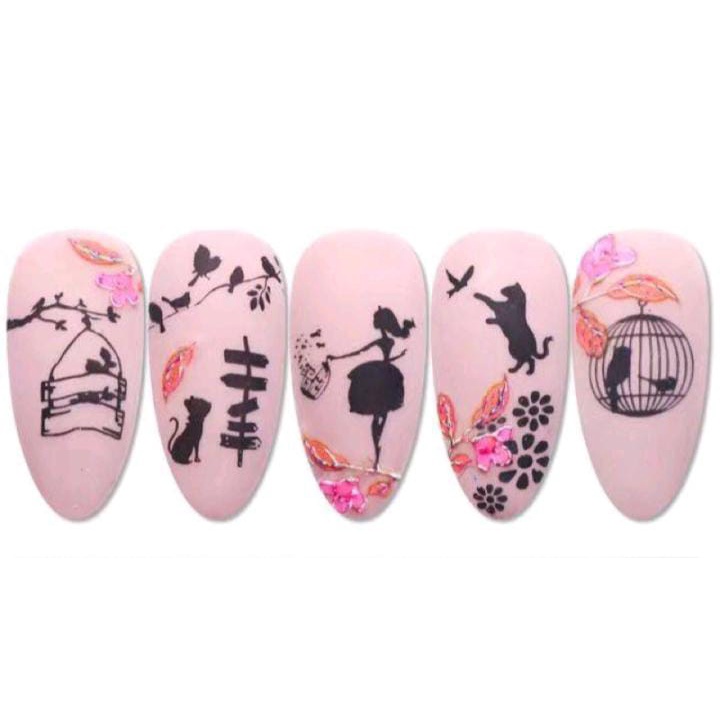 STAMPING PLATE MIX MODEL STAMP PLATE DESIGN NAIL ART PLAT BESI  HIASAN GAMBAR NAILART