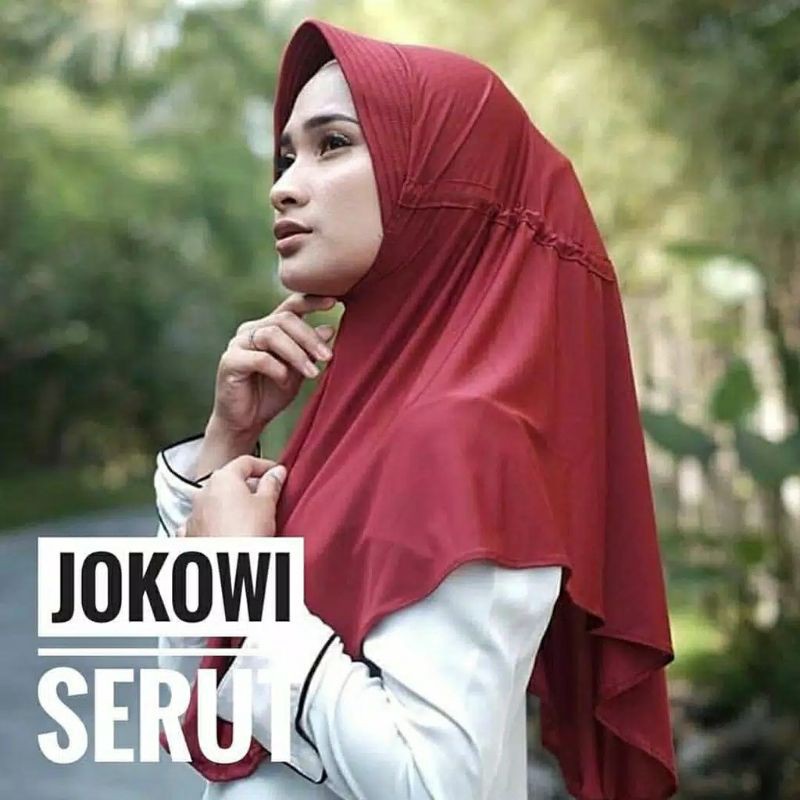 jilbab serut/serut jokowi/serut adiba jersey premium