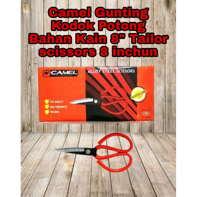 

Gunting Kodok Potong Bahan Kain 8" Tailor scissors 8 inchun